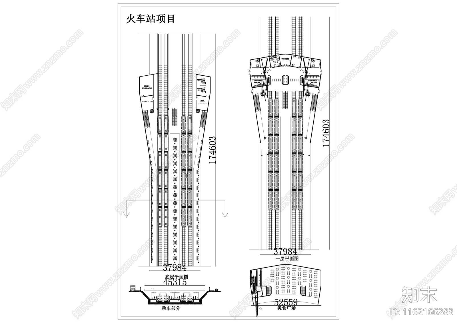 火车站项目规划和剖面施工图下载【ID:1162166283】