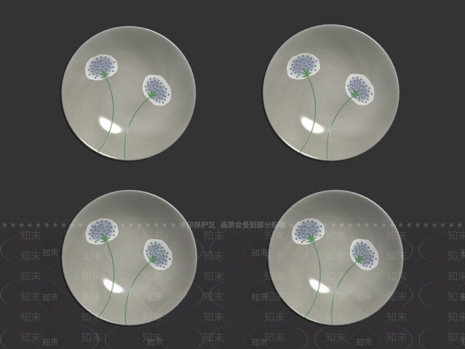 餐盘3D模型下载【ID:1162166798】