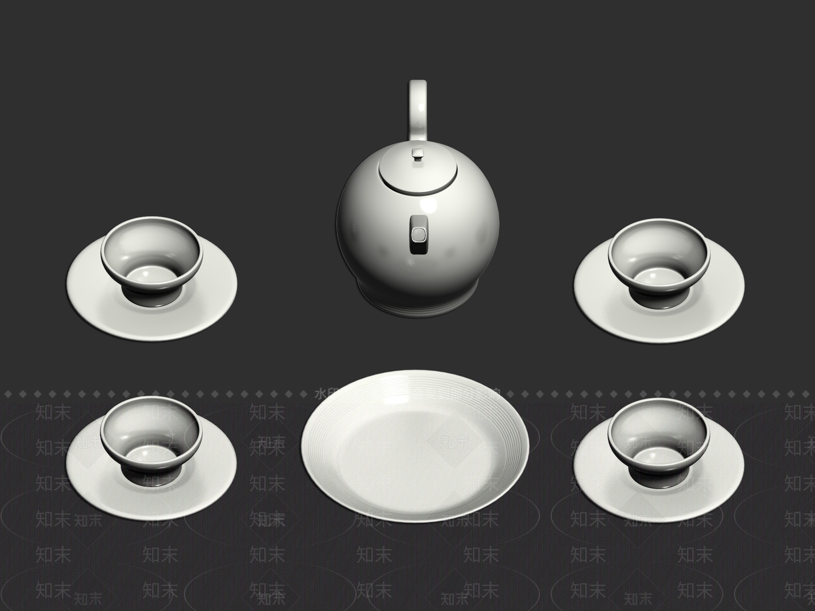 餐盘3D模型下载【ID:1162167085】