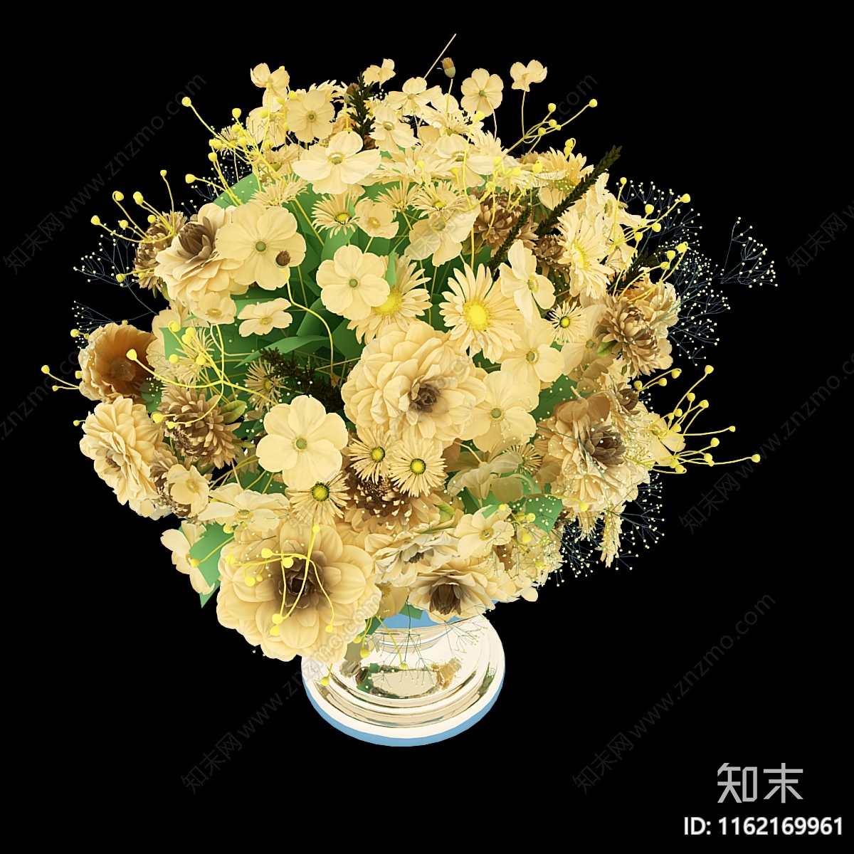 插花花艺3D模型下载【ID:1162169961】