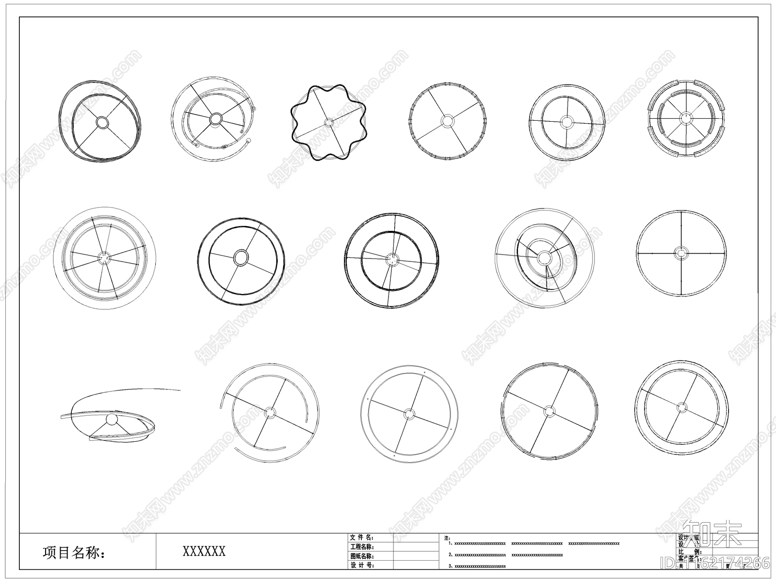 现代吊灯施工图下载【ID:1162174266】