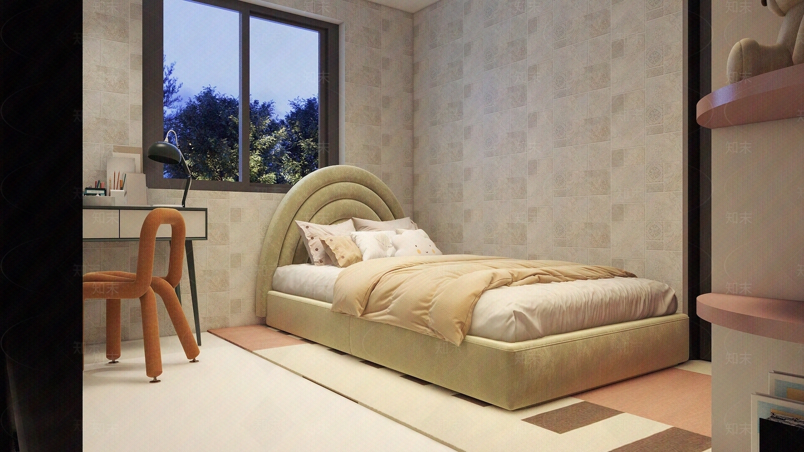 室内儿童房效果图贴图下载【ID:1162177115】