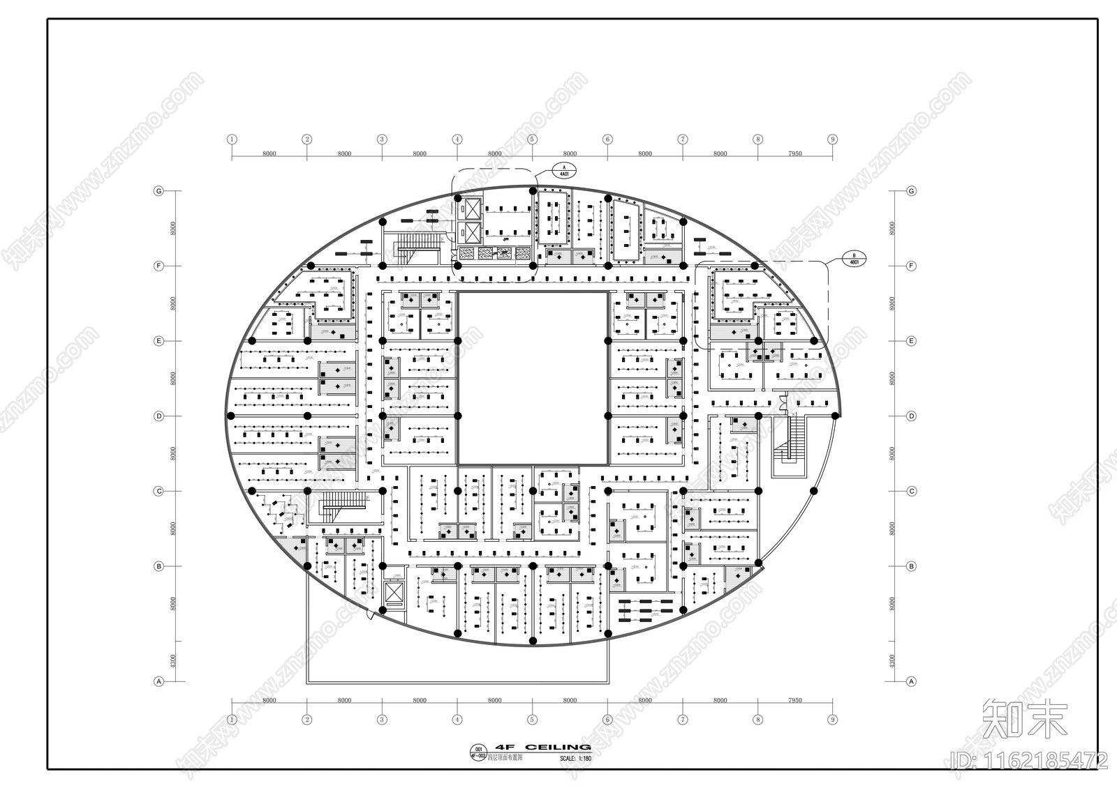 洗浴会所平面图施工图下载【ID:1162185472】