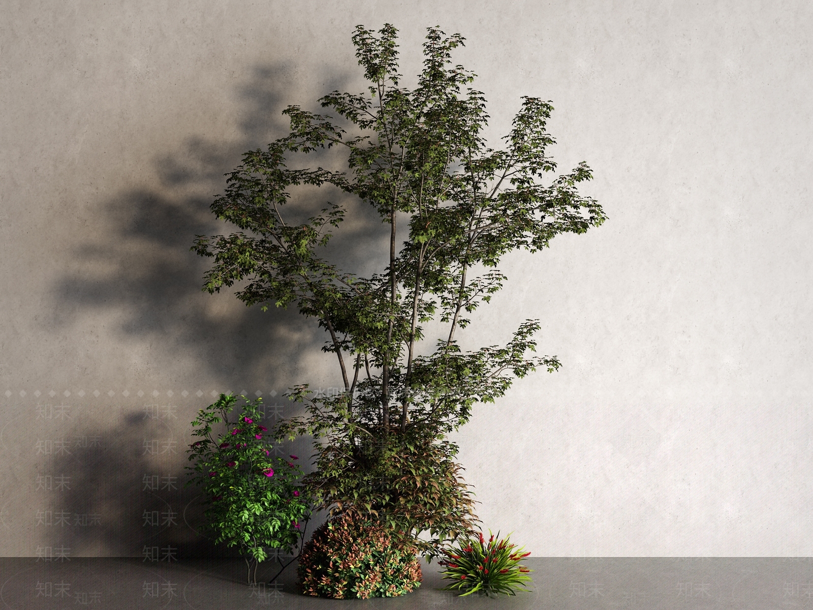 现代景观树3D模型下载【ID:1162187157】