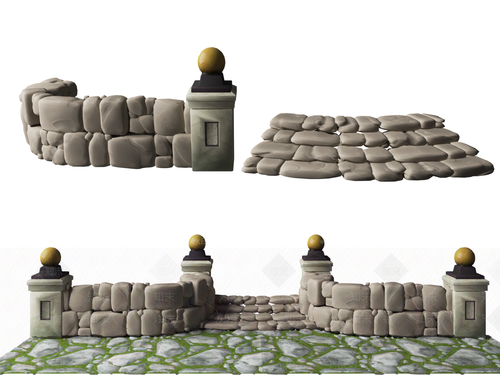日式入口3D模型下载【ID:1162191955】