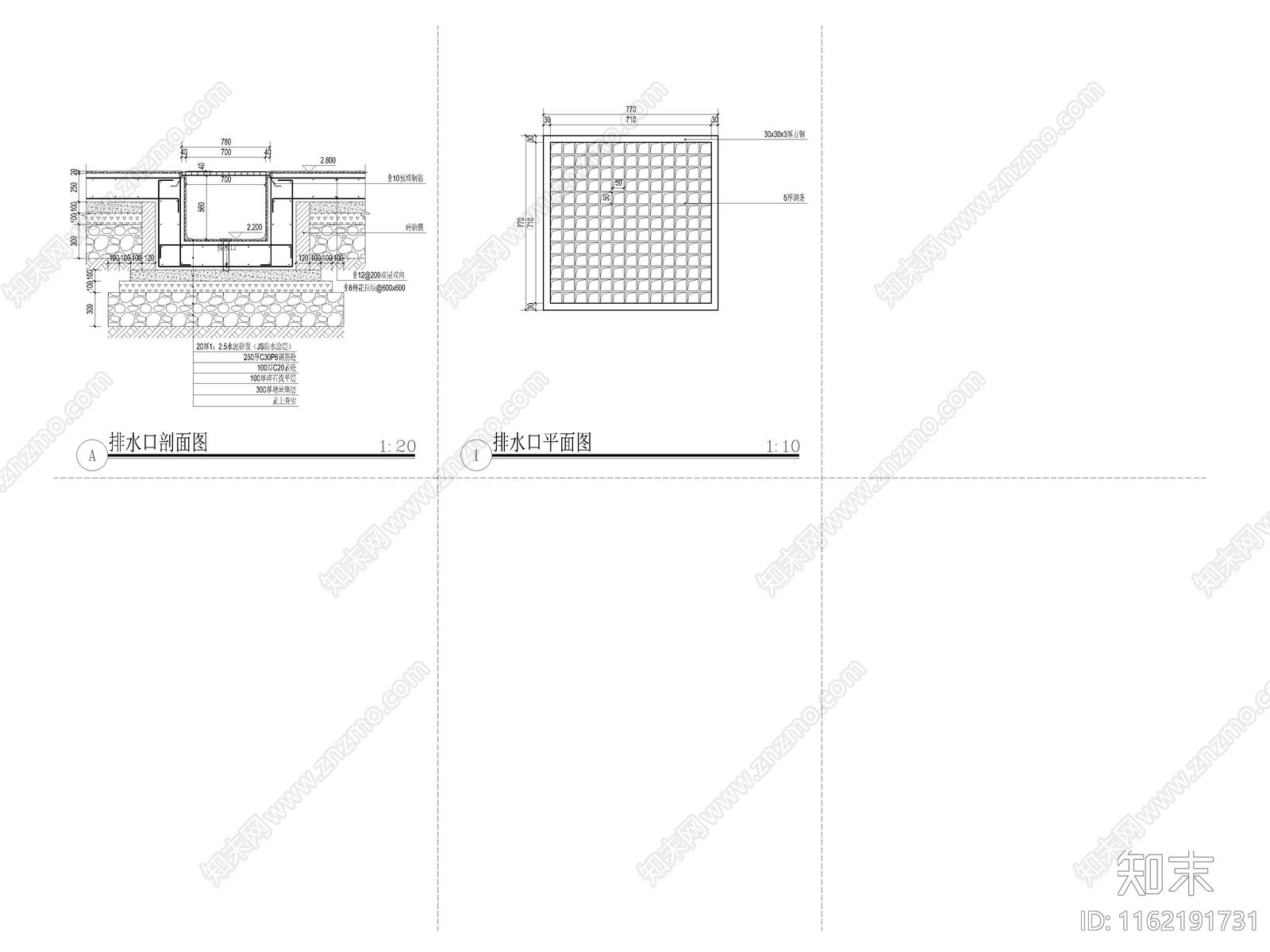 种植区详图平面立面图剖面图施工图下载【ID:1162191731】