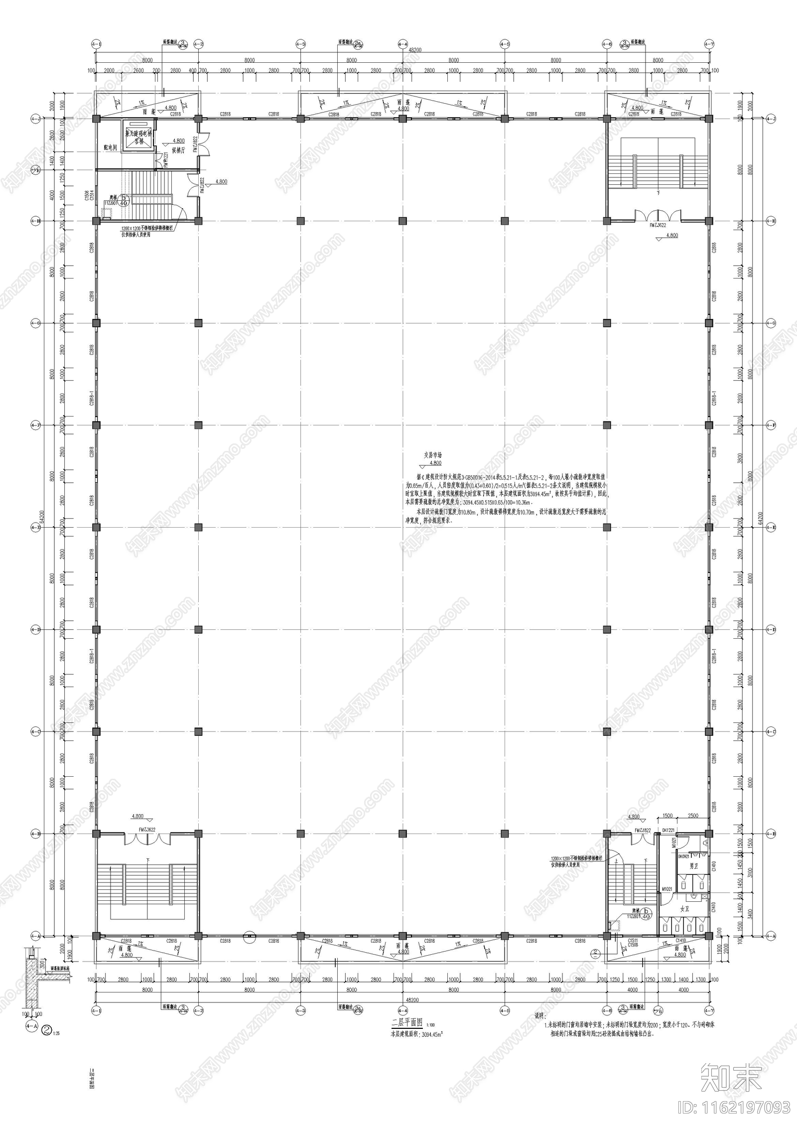 农贸市场大棚建施图施工图下载【ID:1162197093】