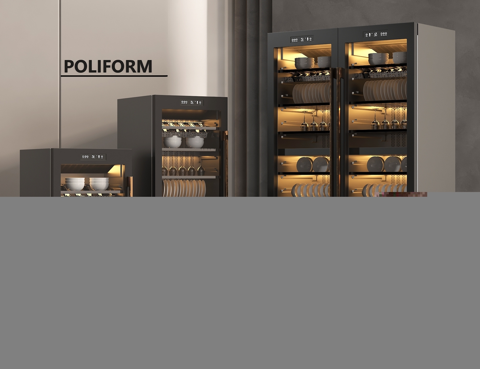 现代消毒柜3D模型下载【ID:1162393575】