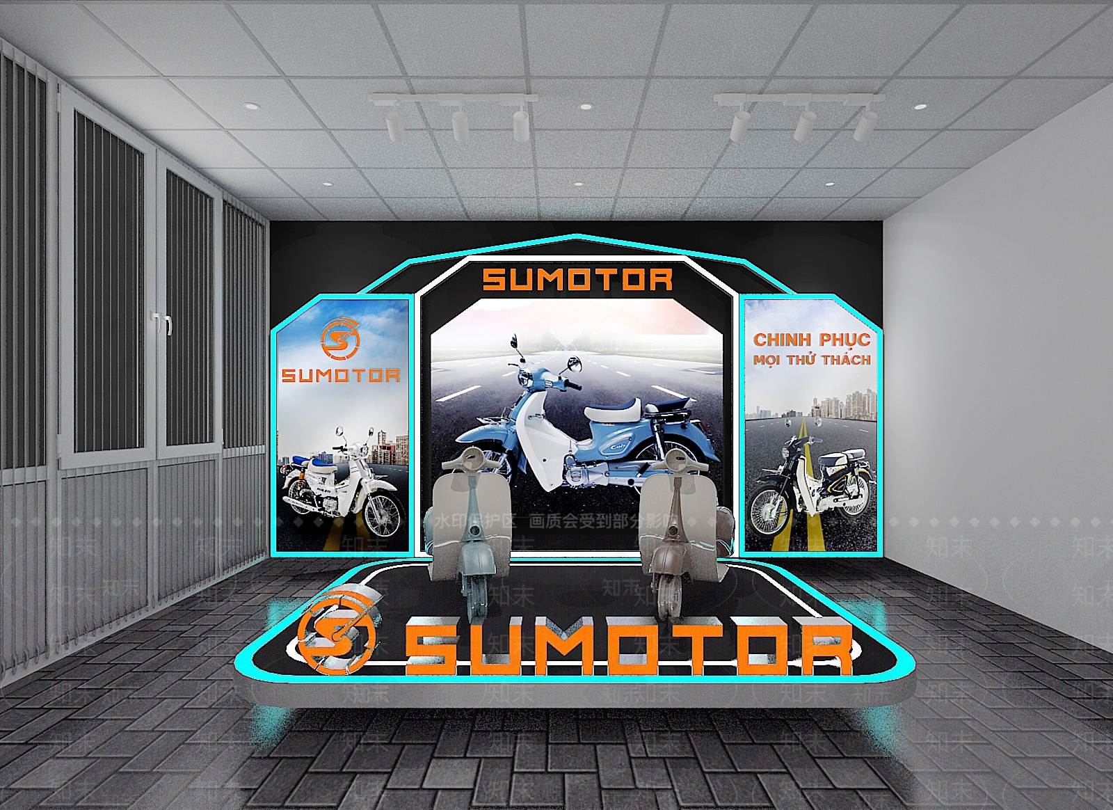 电动车展厅3D模型下载【ID:1162204750】