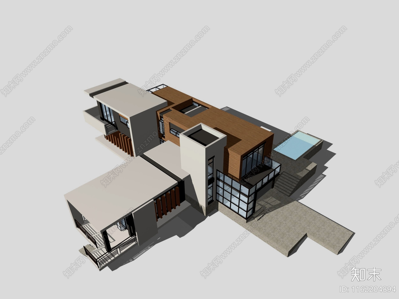 别墅结构建筑设计cad施工图下载【ID:1162204894】