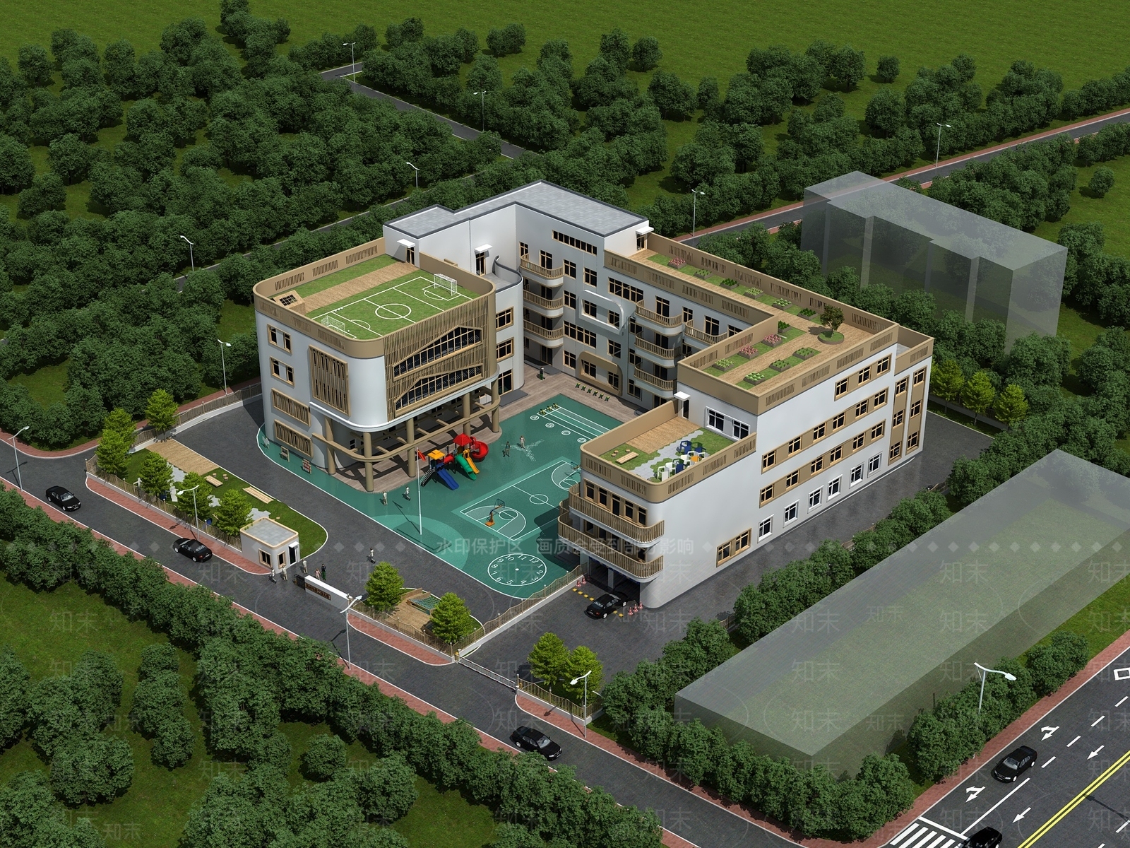幼儿园3D模型下载【ID:1162213361】