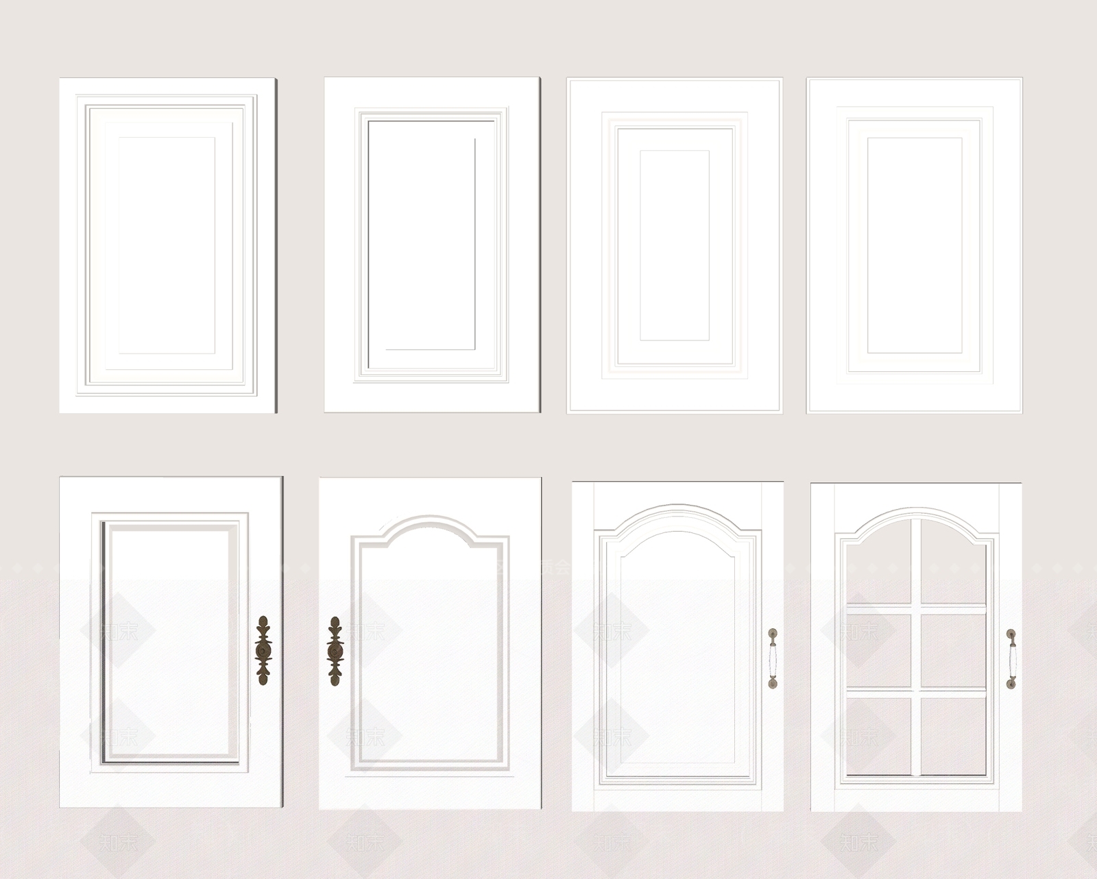 欧式柜门SU模型下载【ID:1162213882】