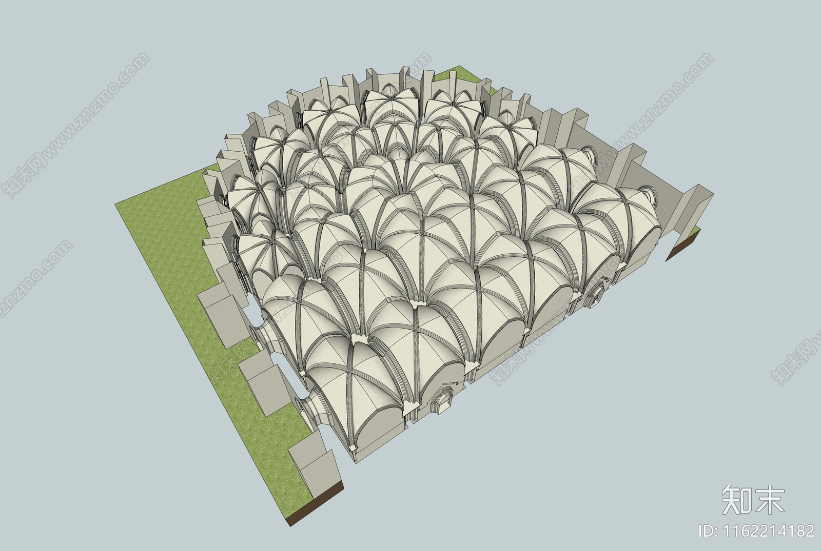 13拱顶艺术空间CryptSU模型下载【ID:1162214182】