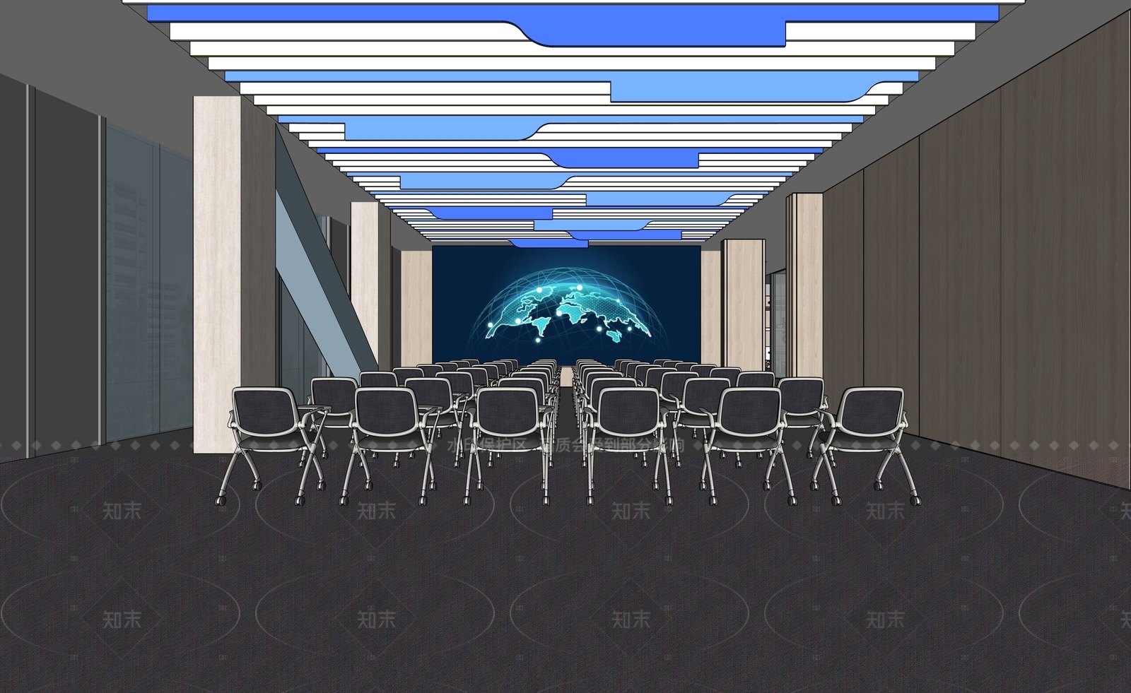 现代会议室SU模型下载【ID:1216028863】