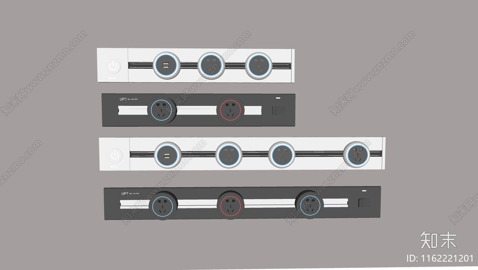 现代智能轨道插座SU模型下载【ID:1162221201】