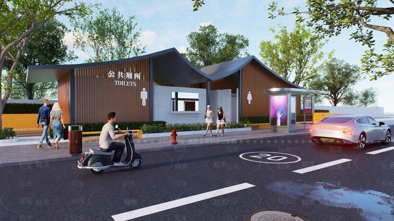 公共厕所SU模型下载【ID:1162221767】