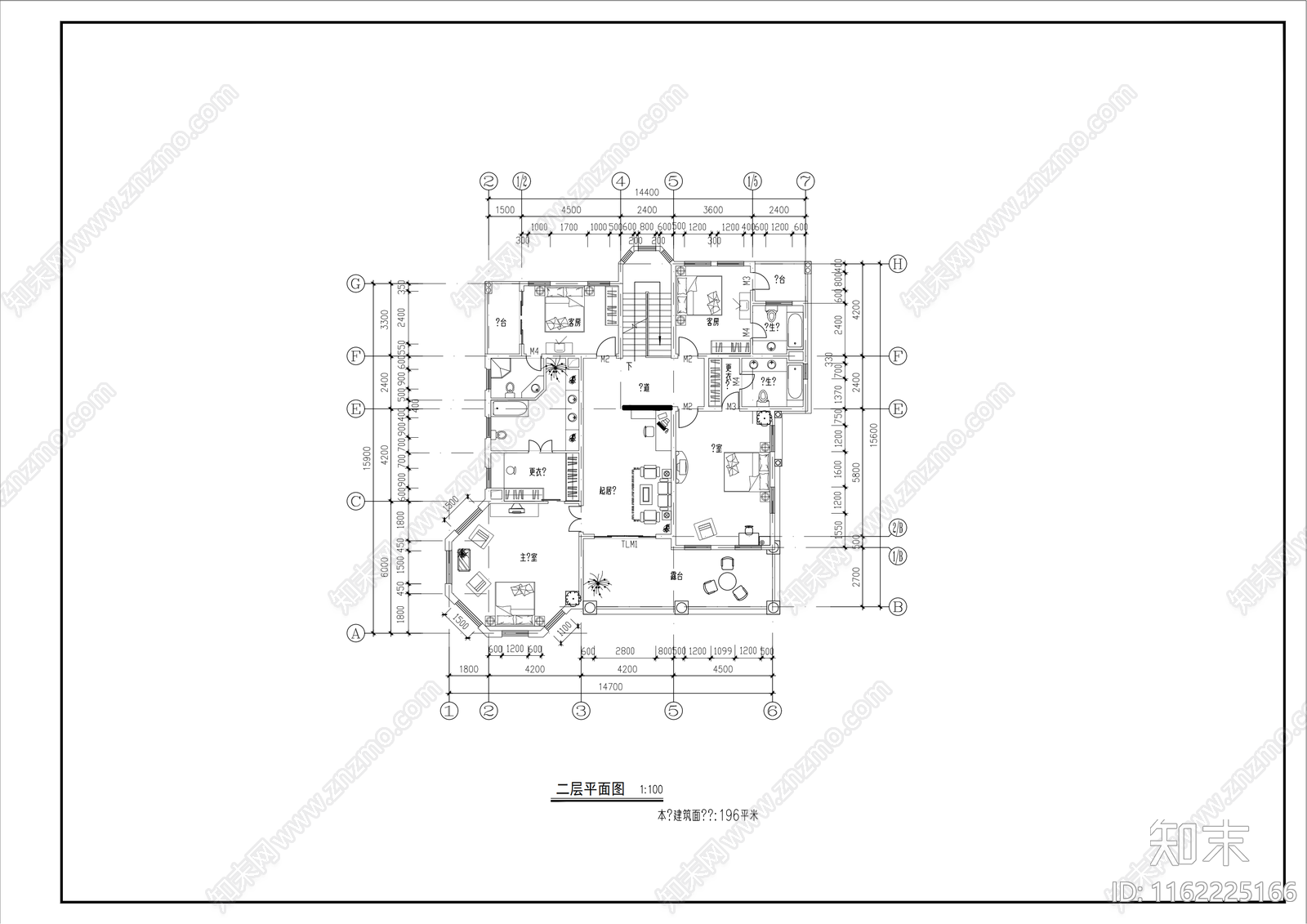 二层欧式别施工图下载【ID:1162225166】