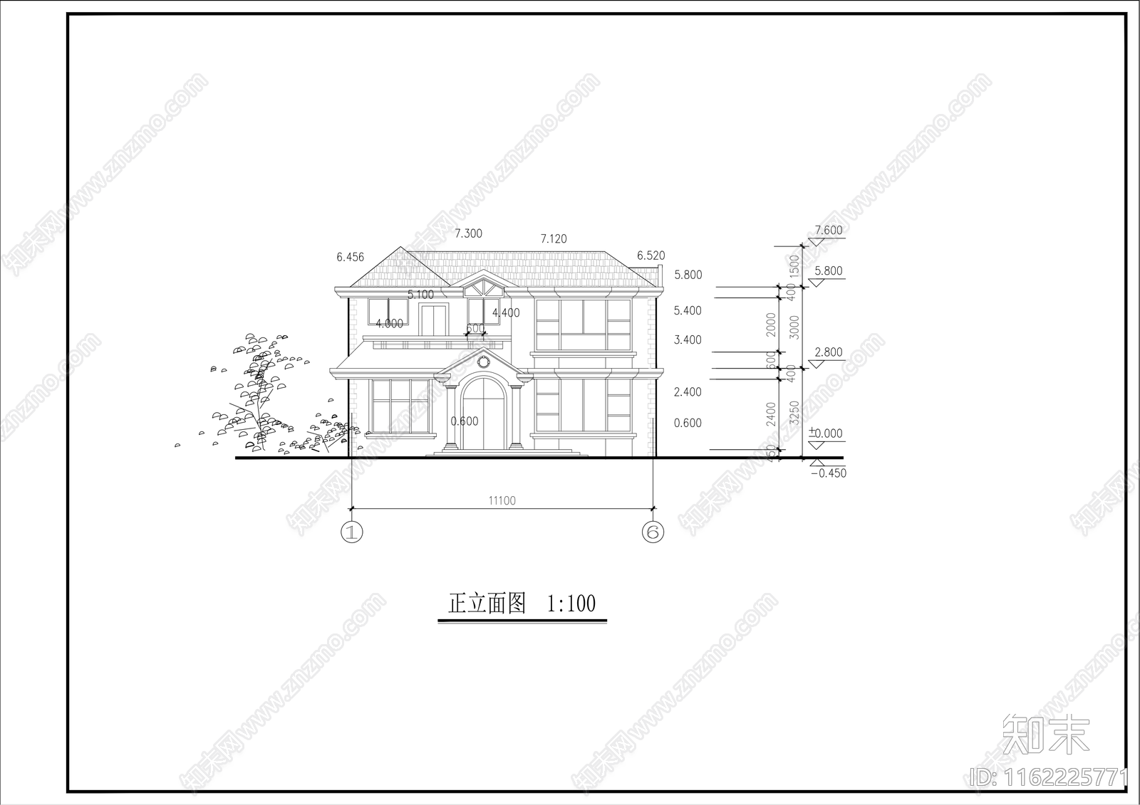 二层别cad施工图下载【ID:1162225771】