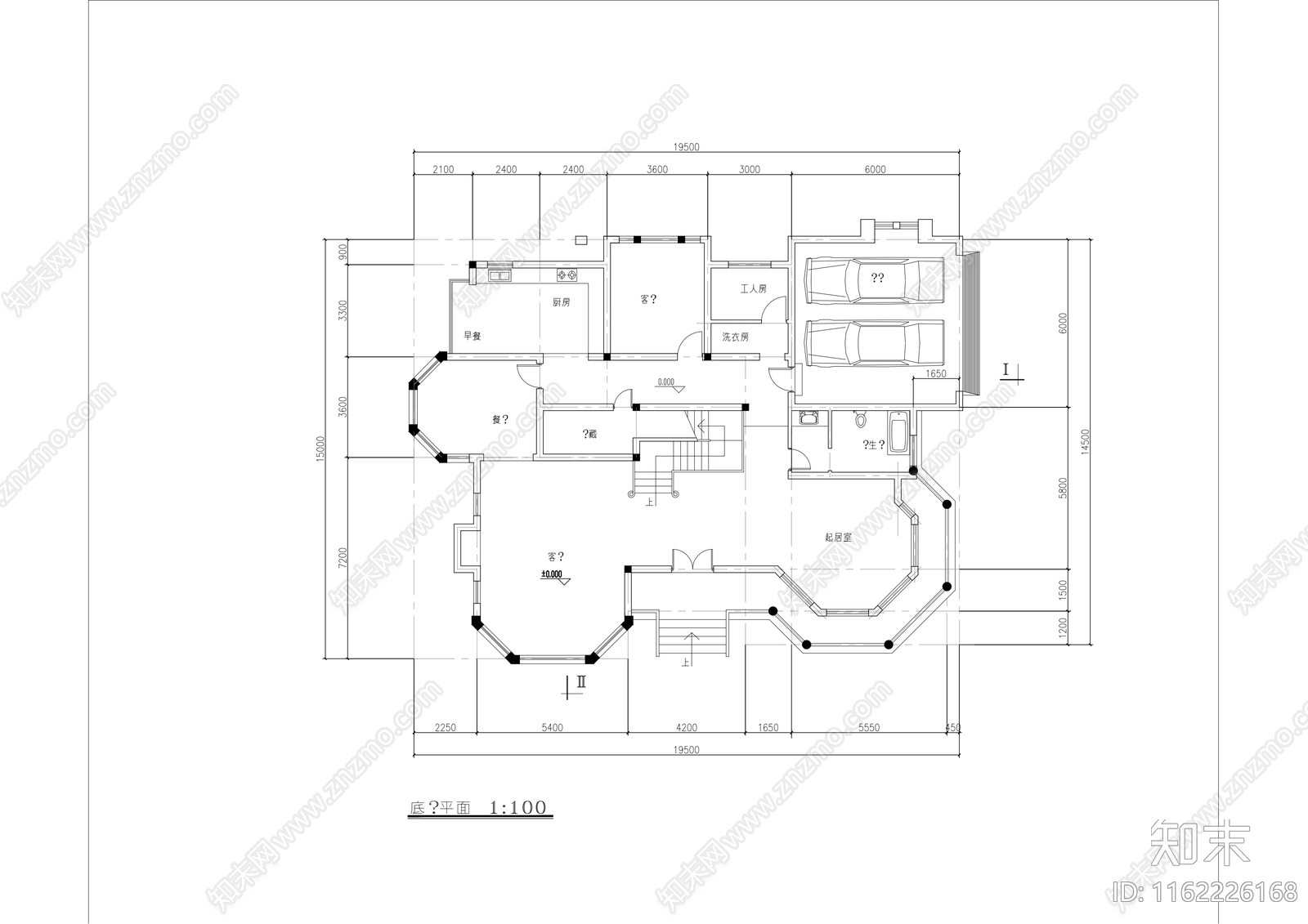 二层别cad施工图下载【ID:1162226168】