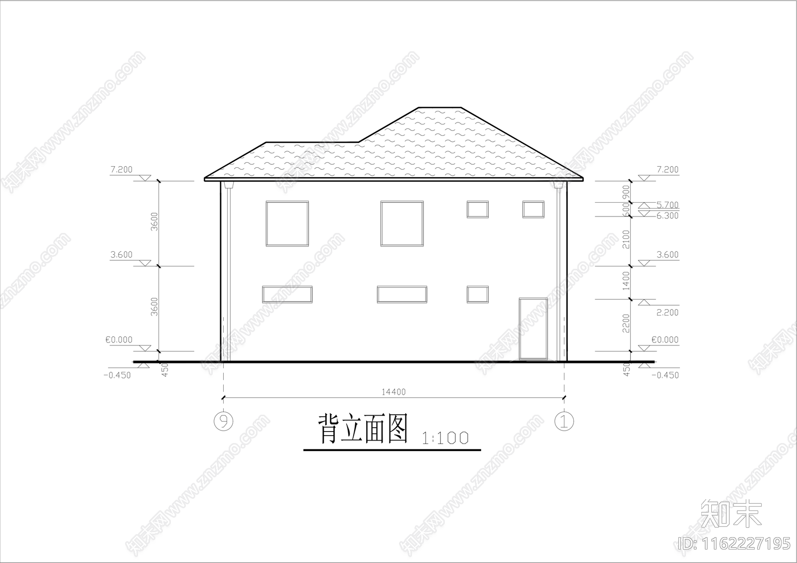 二层别cad施工图下载【ID:1162227195】