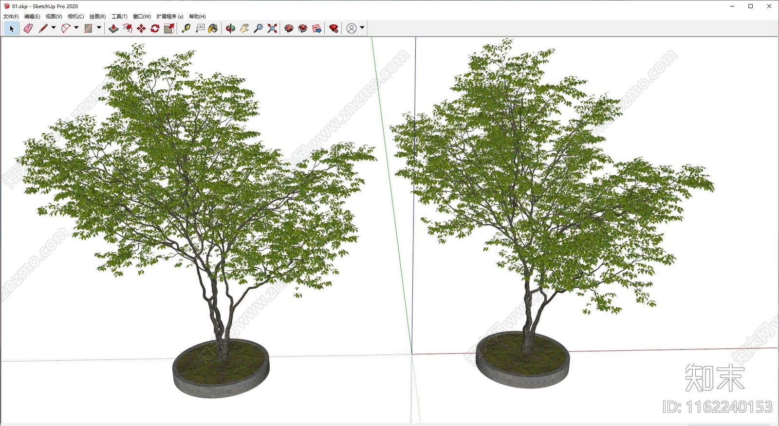 景观树SU模型下载【ID:1162240153】