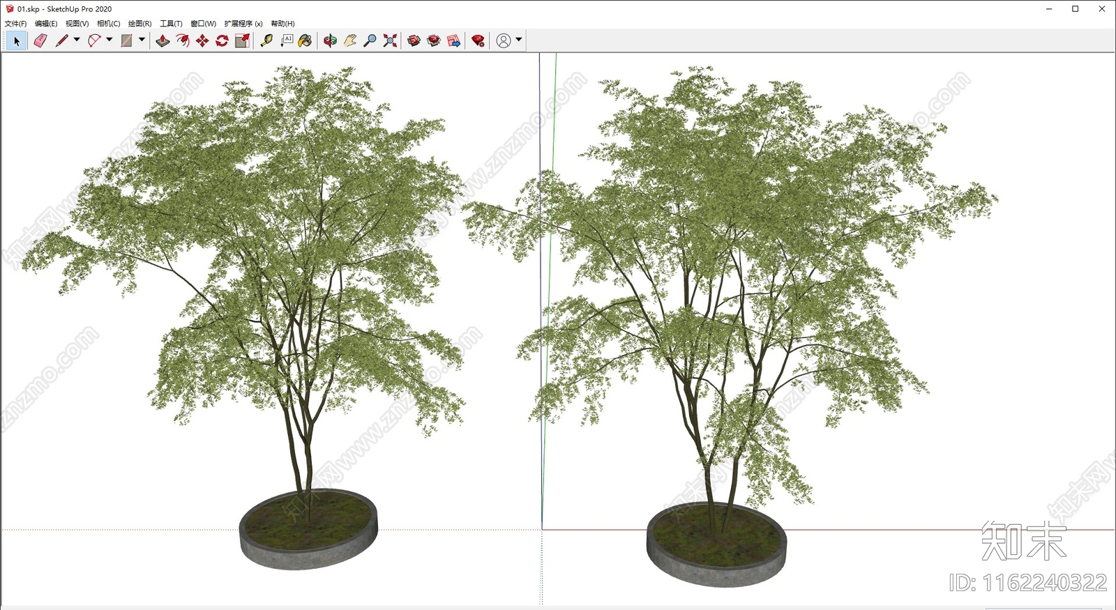 景观树SU模型下载【ID:1162240322】