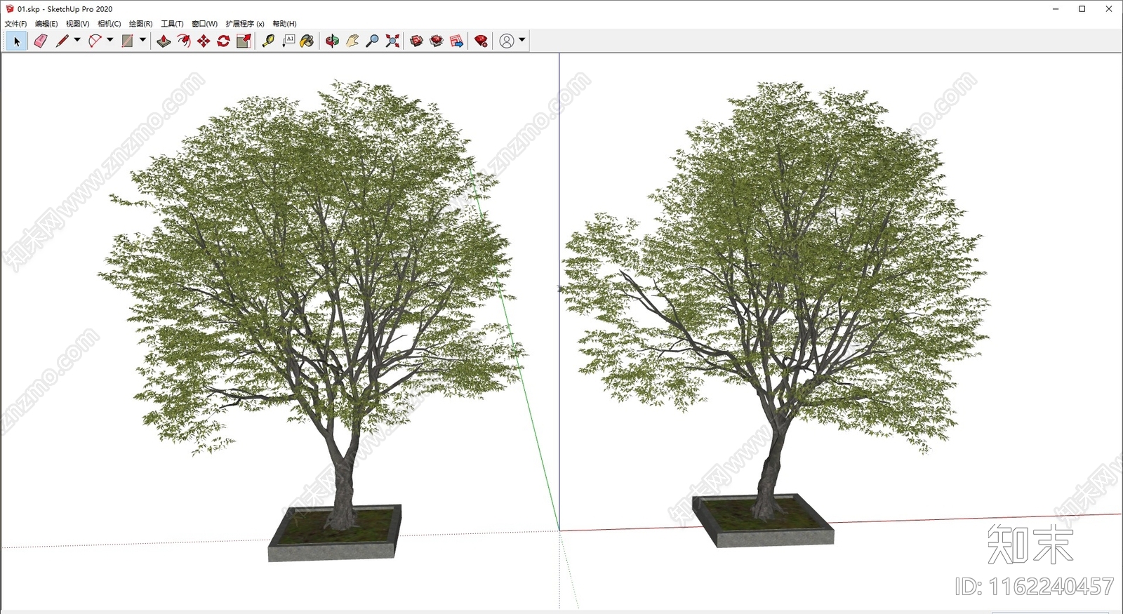 景观树SU模型下载【ID:1162240457】