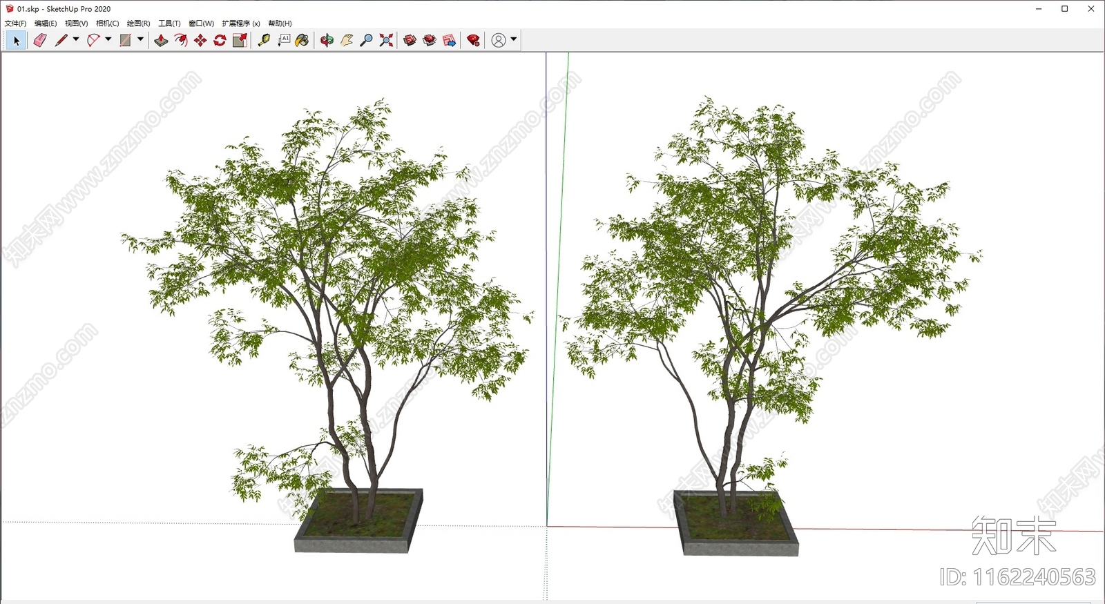 景观树SU模型下载【ID:1162240563】