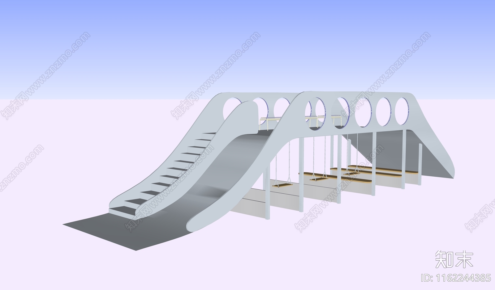 儿童游乐区SU模型下载【ID:1162244385】