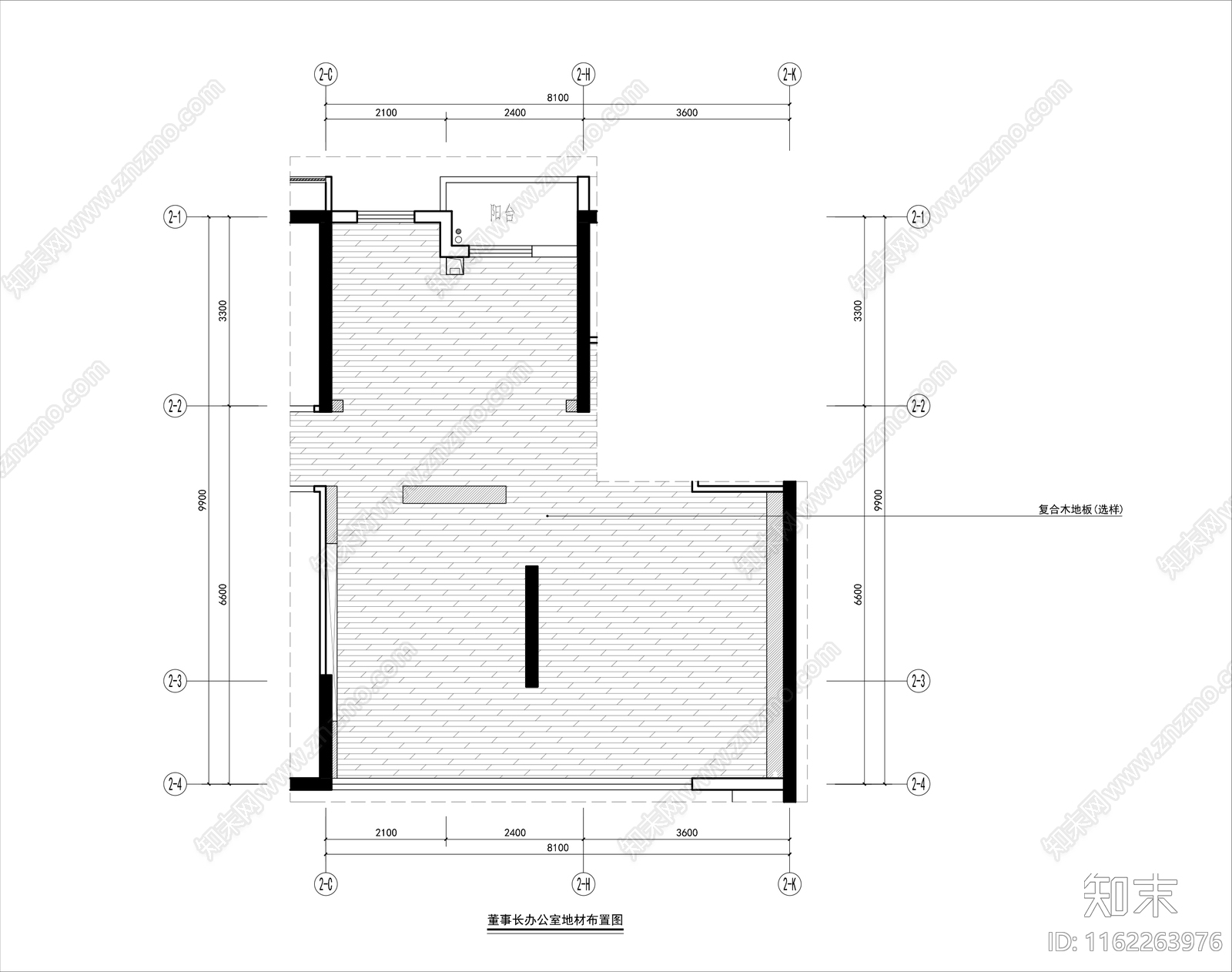 董事长办公室施工图下载【ID:1162263976】