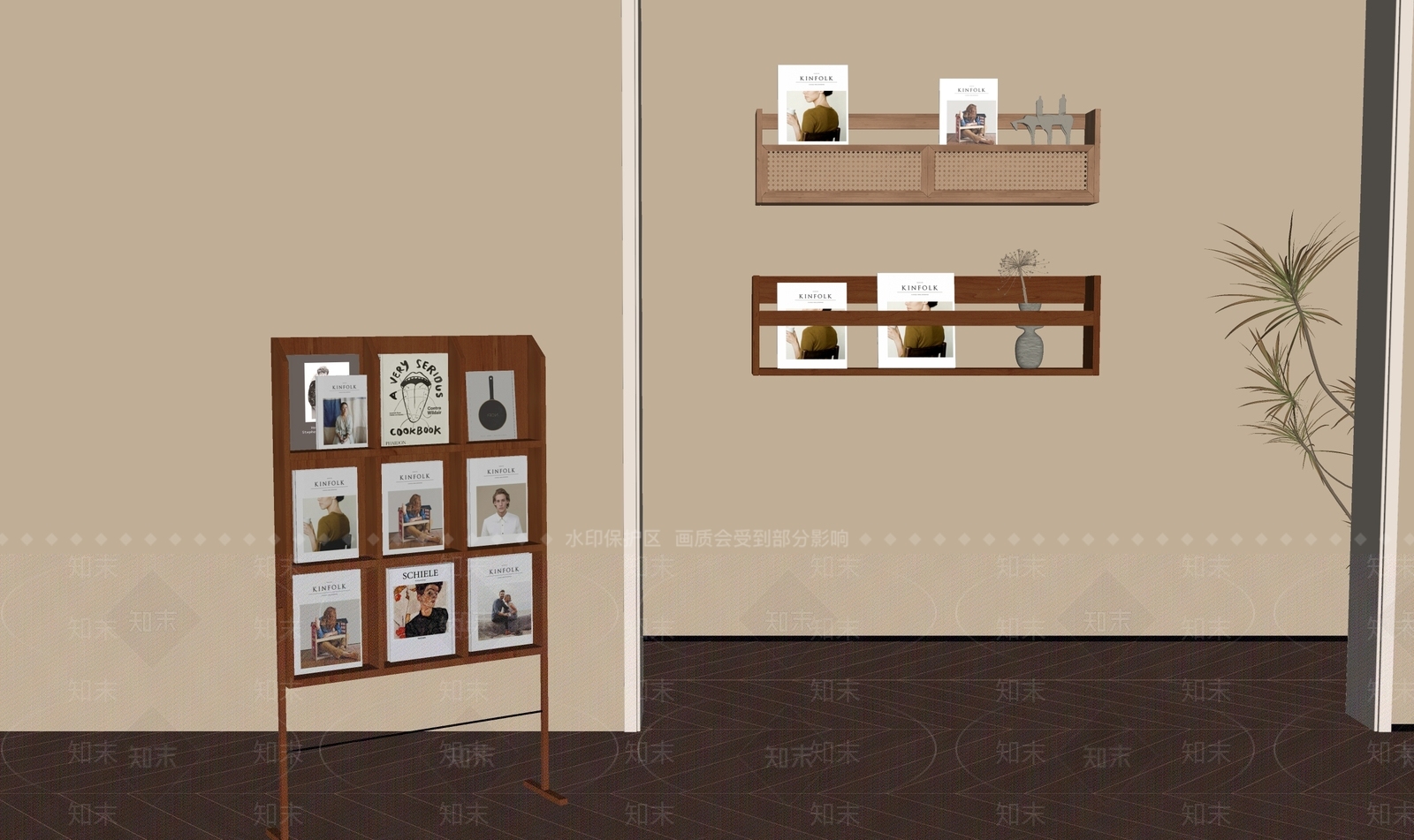 书架SU模型下载【ID:1162264342】