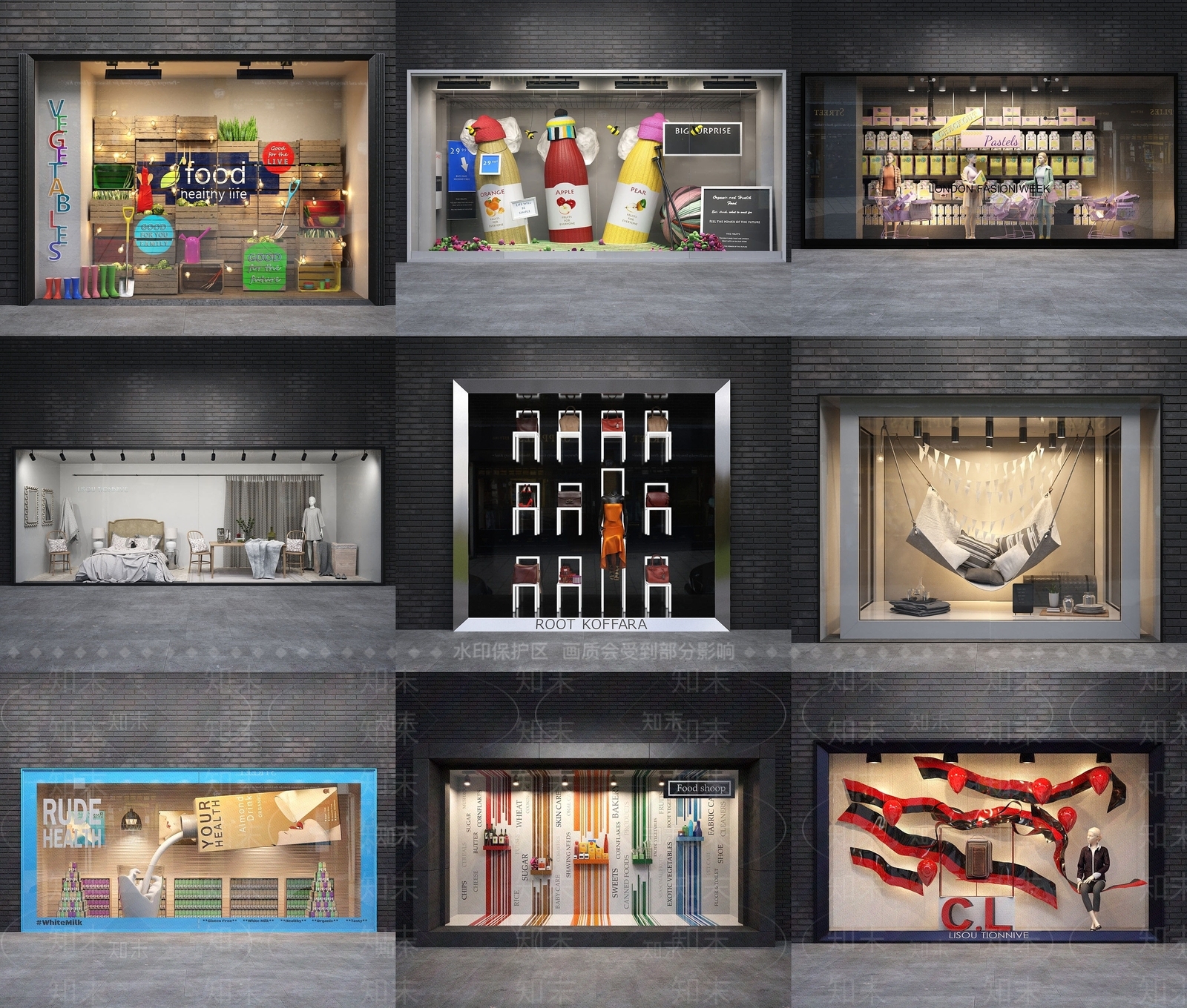 橱窗3D模型下载【ID:1162264606】