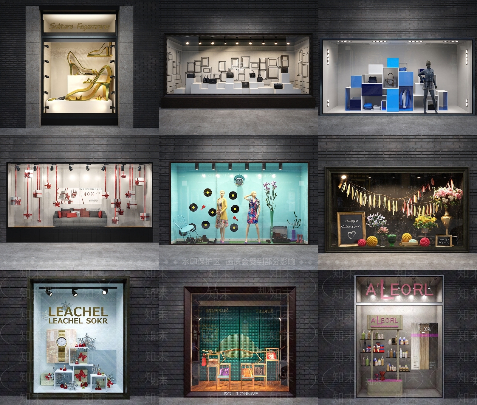 橱窗3D模型下载【ID:1162264907】