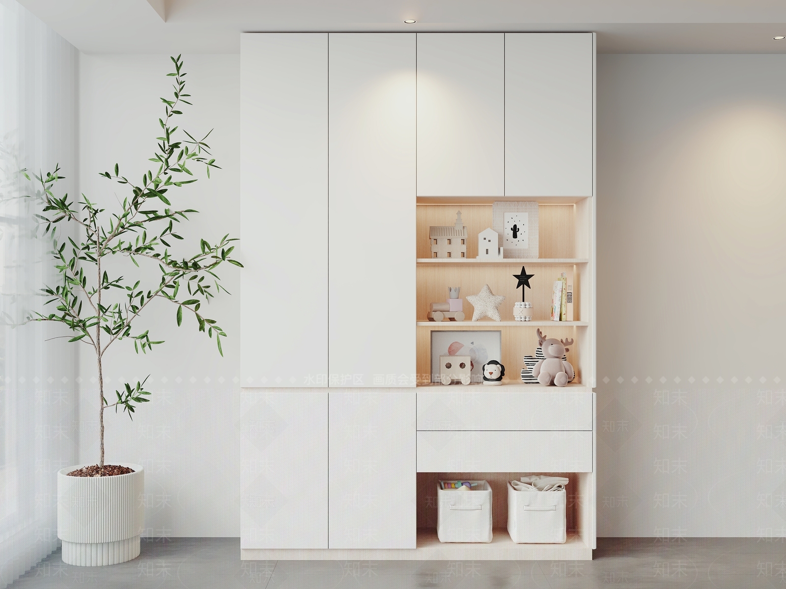 现代柜子3D模型下载【ID:1162264531】