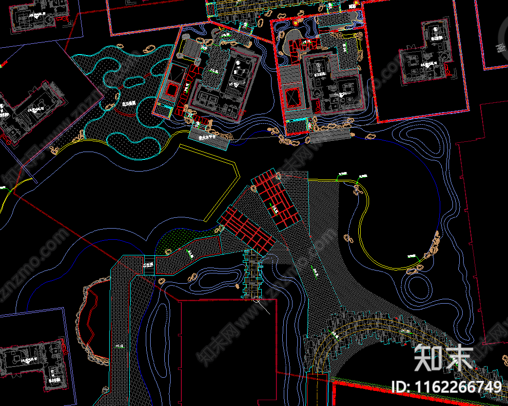 景区度假酒店景观规划平总面施工图下载【ID:1162266749】