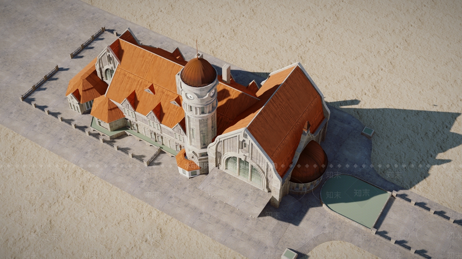 21欧洲古典车站JINANstationSU模型下载【ID:1162272981】