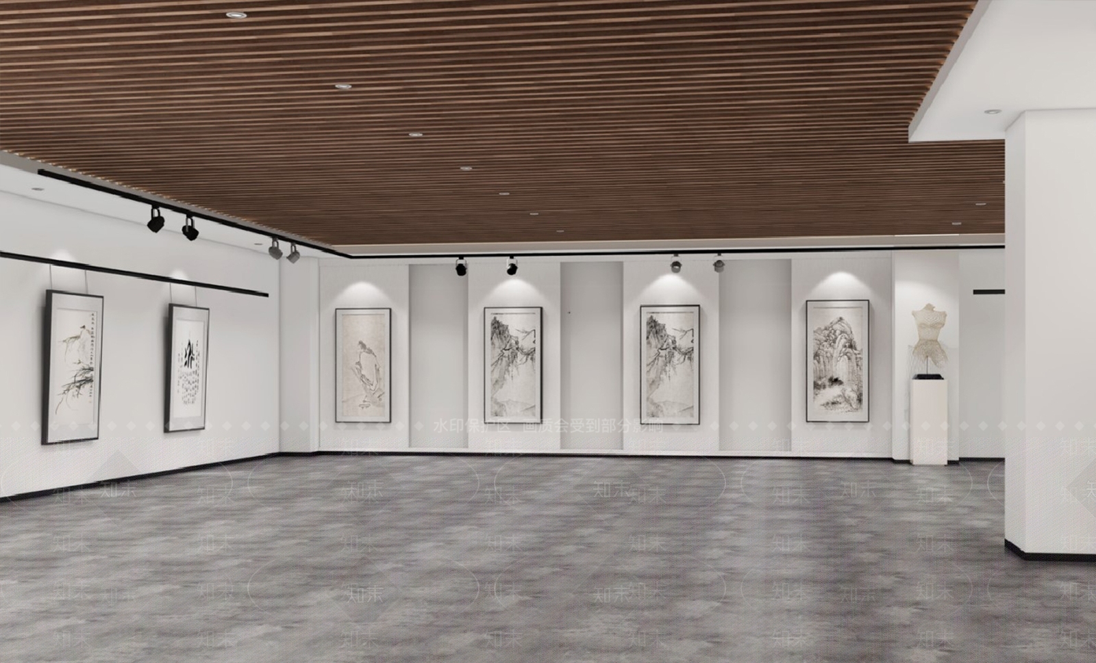 现代画展3D模型下载【ID:1162268314】