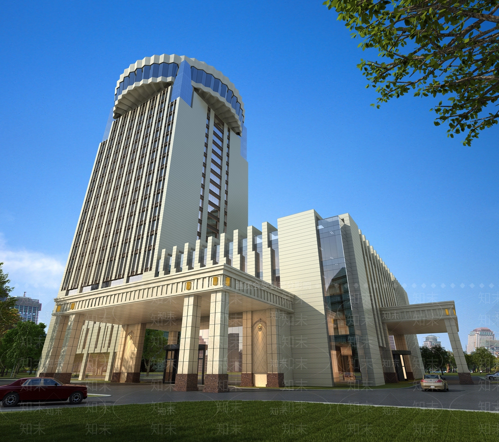 酒店透视3D模型下载【ID:1162272906】
