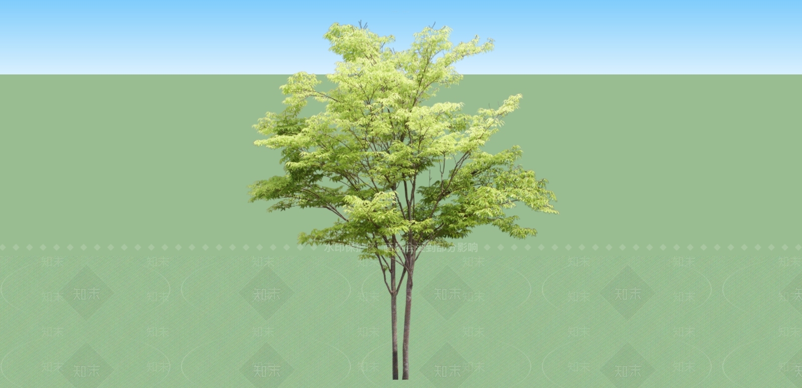 2D绿色植物SU模型下载【ID:1162273721】
