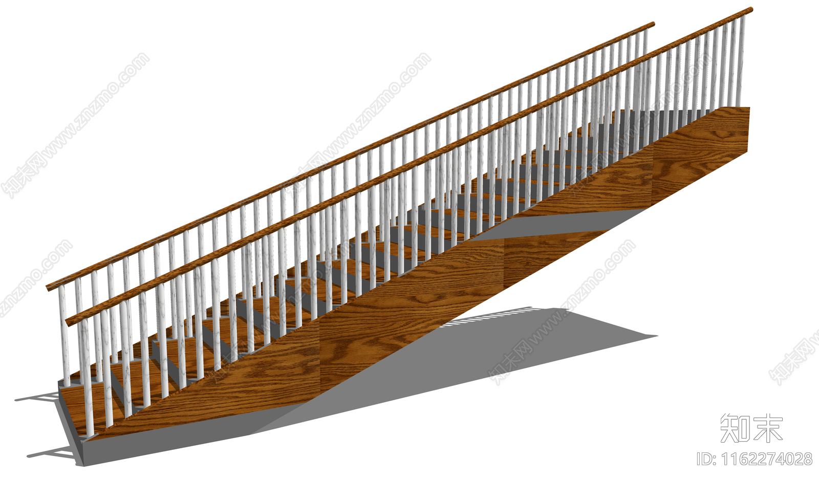 现代扶手楼梯SU模型下载【ID:1162274028】