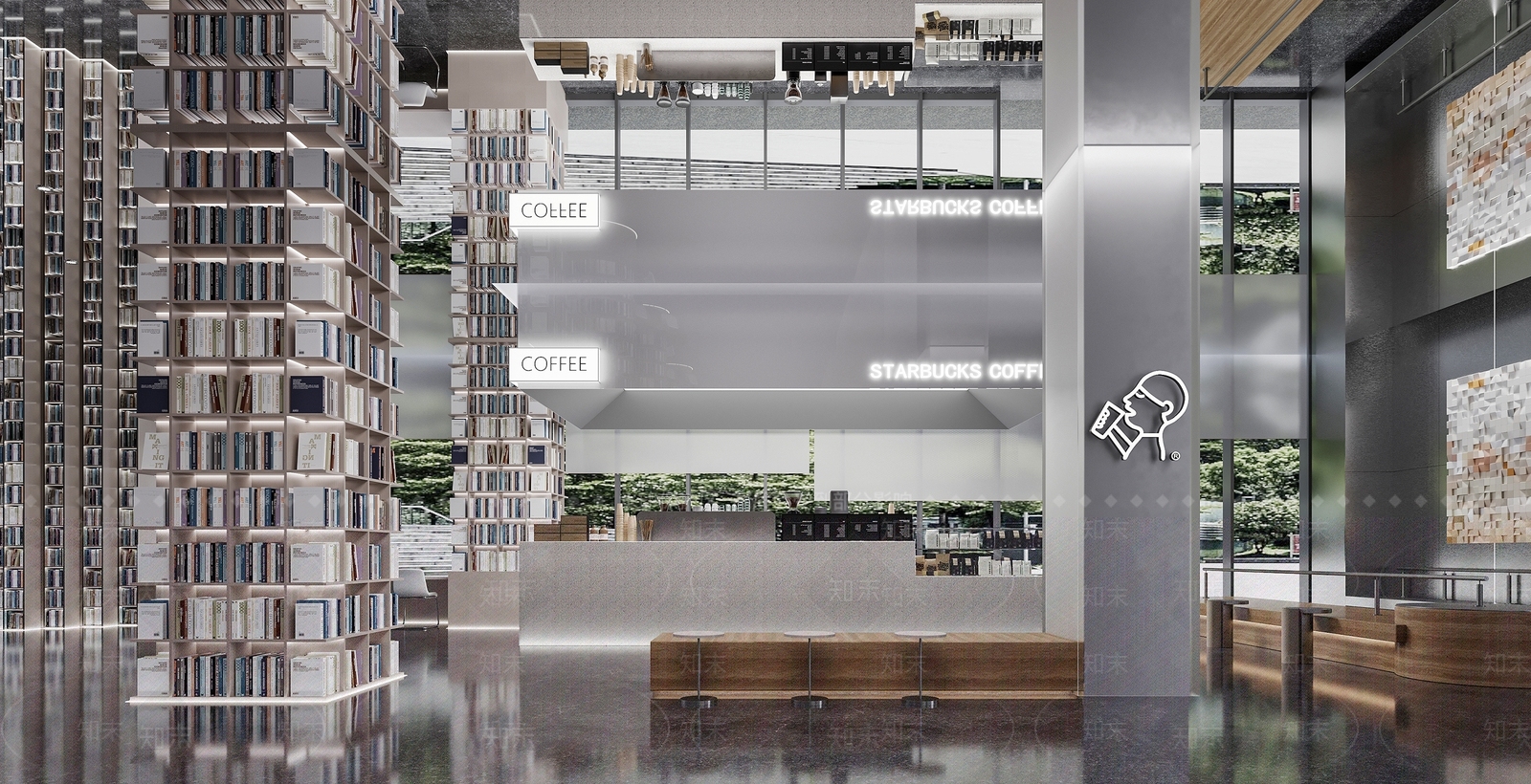 阅览室咖啡店3D模型下载【ID:1162275240】