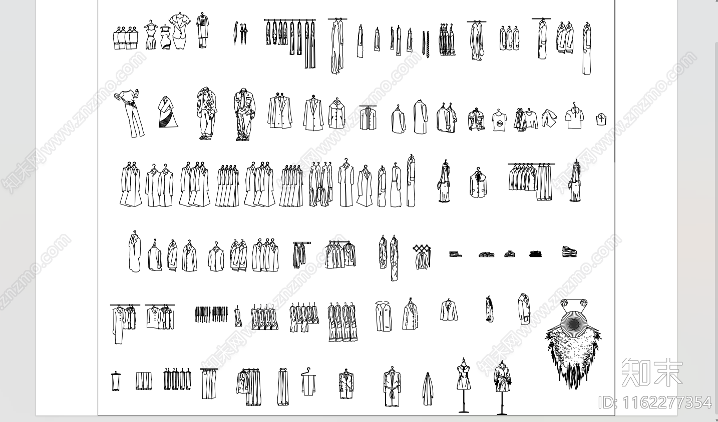 衣服玩偶模块施工图下载【ID:1162277354】