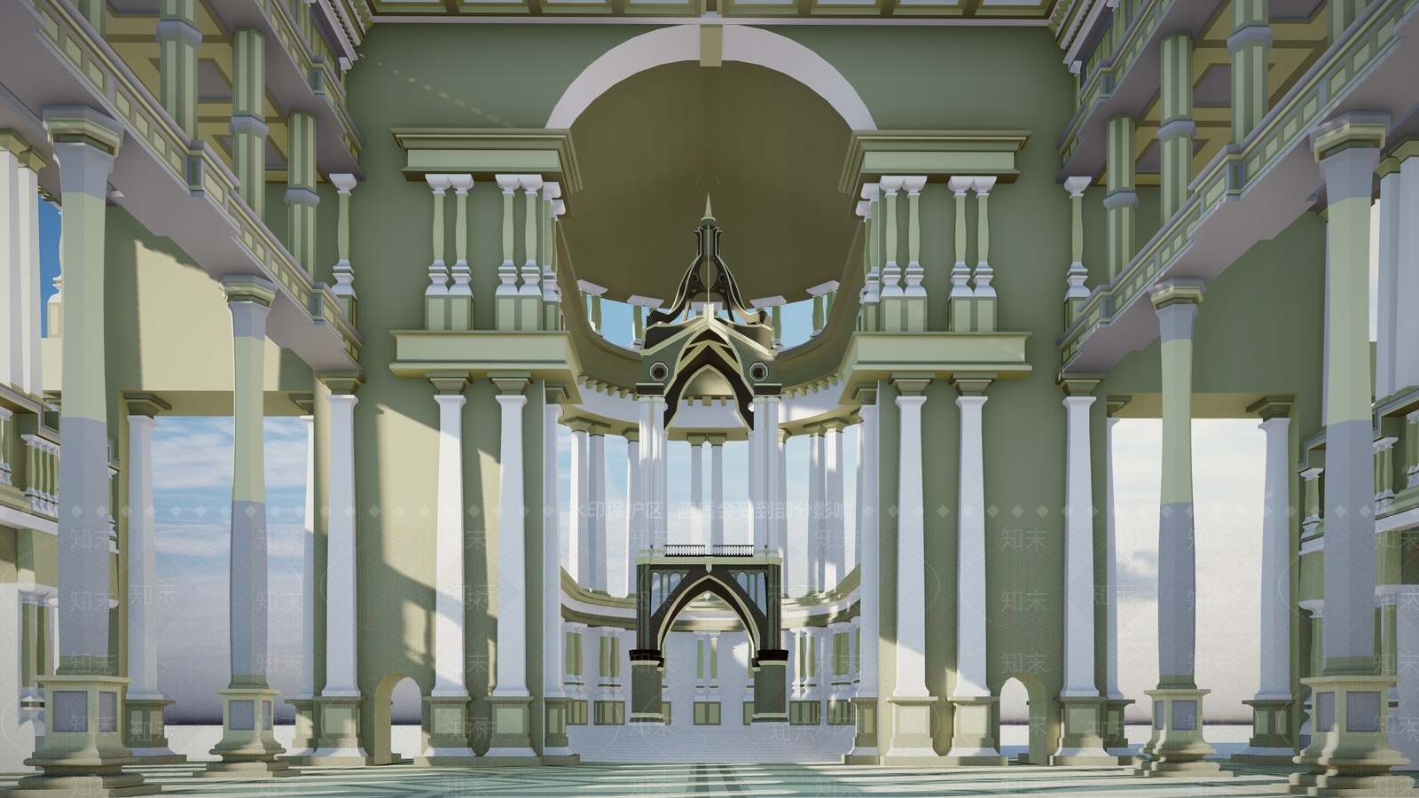 24欧洲古建筑教堂kingdomSU模型下载【ID:1162277336】