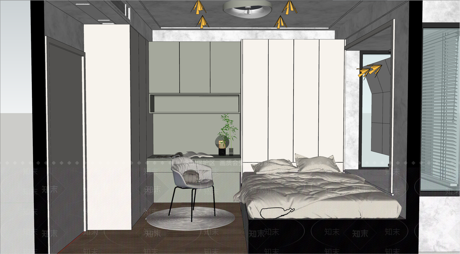 小孩房SU模型下载【ID:1162279088】