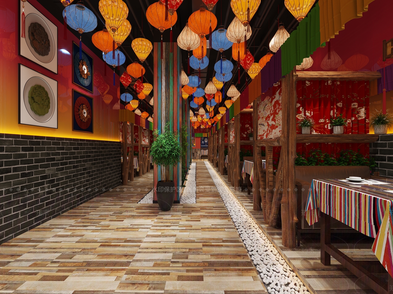 茶馆3D模型下载【ID:1214612208】