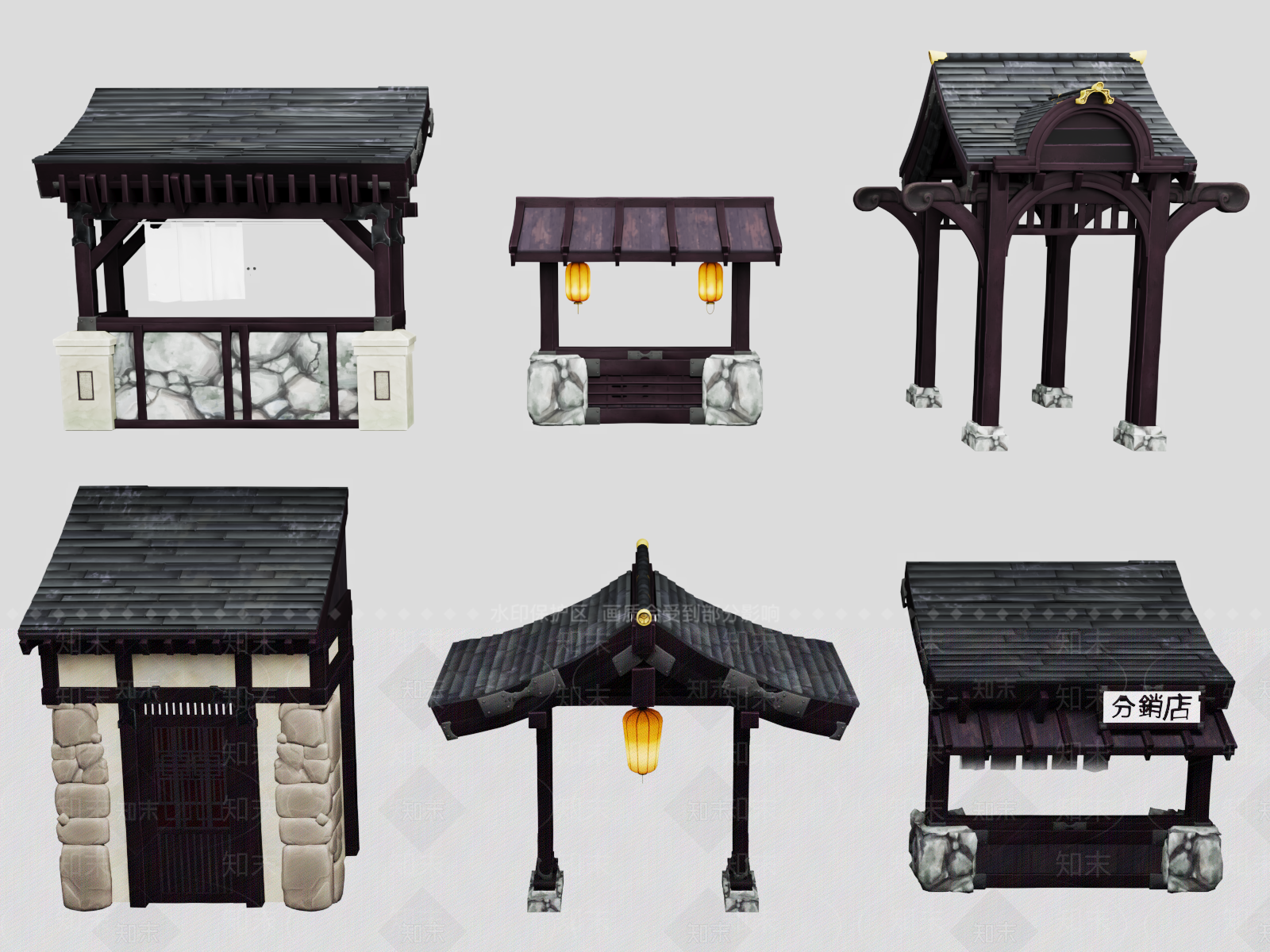 建筑屋顶3D模型下载【ID:1162288724】