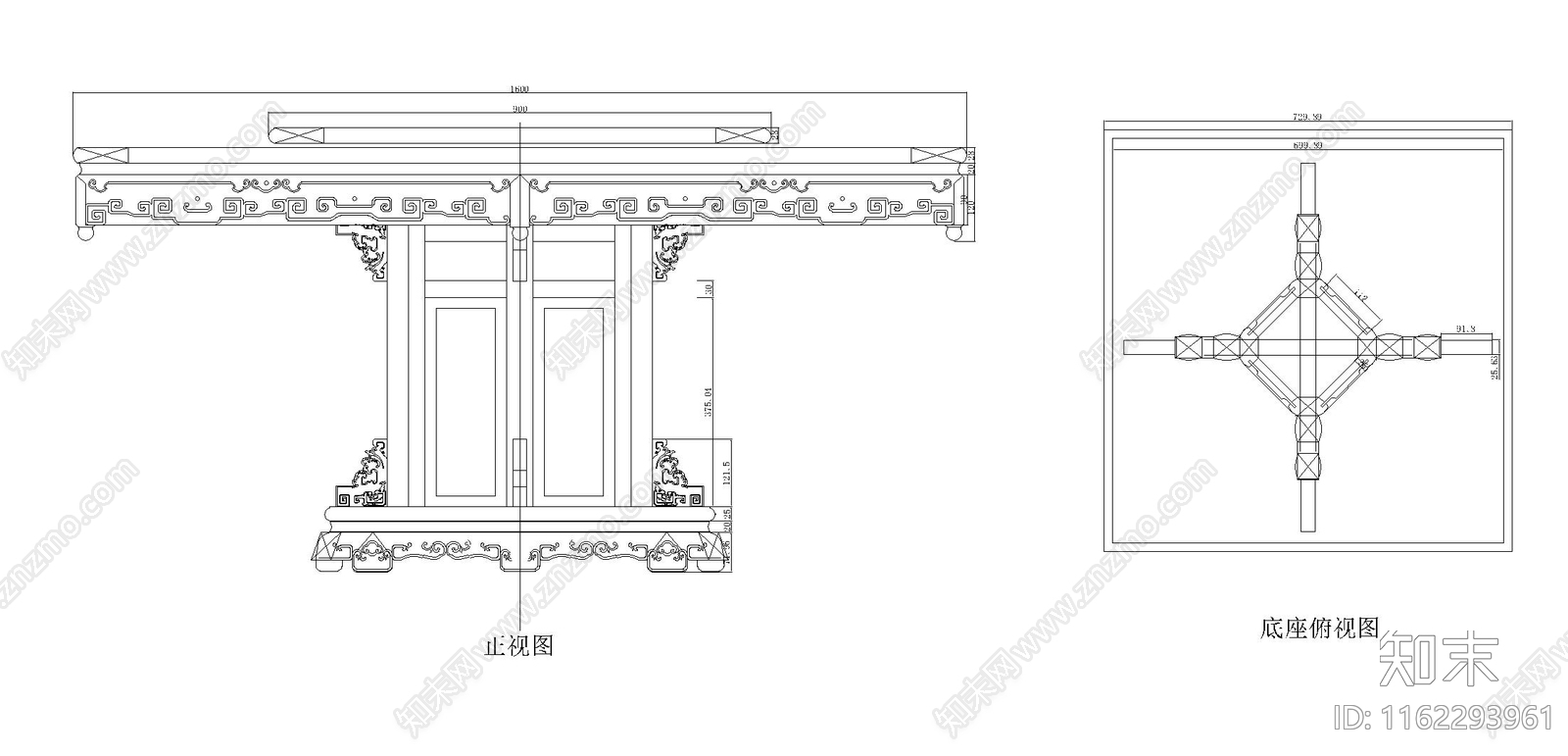 八仙圆台施工图下载【ID:1162293961】