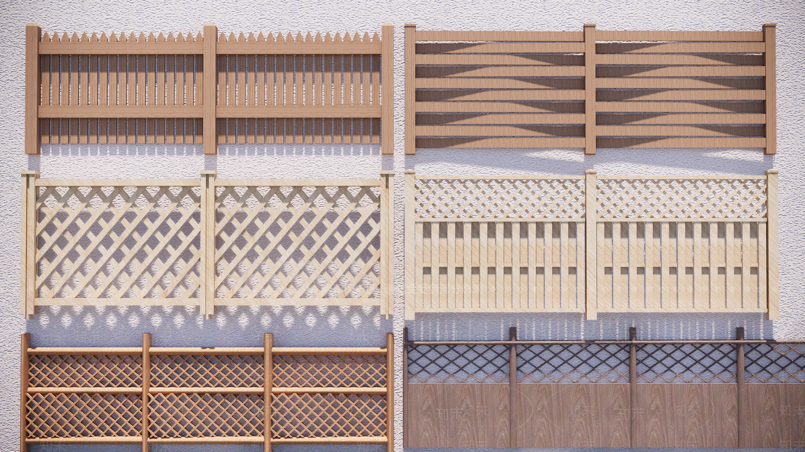 木栅栏SU模型下载【ID:1162295210】