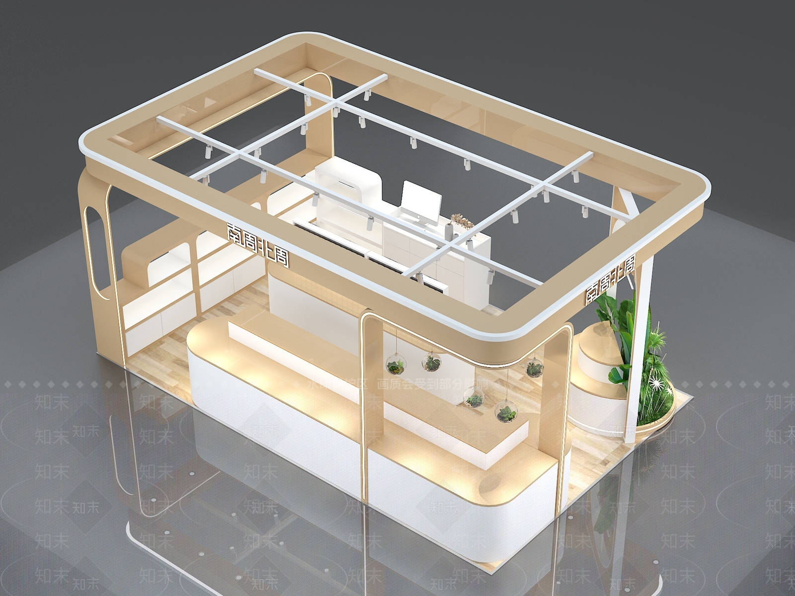 饰品柜商场岛柜3D模型下载【ID:1162296559】