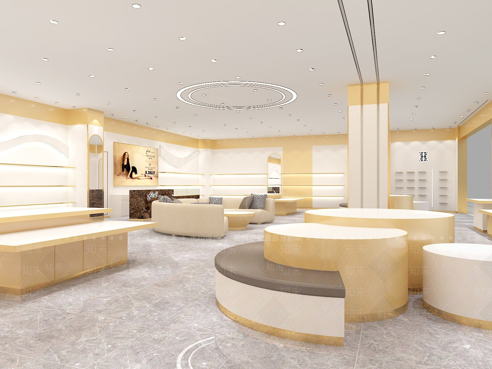男鞋店女鞋店3D模型下载【ID:1162298603】